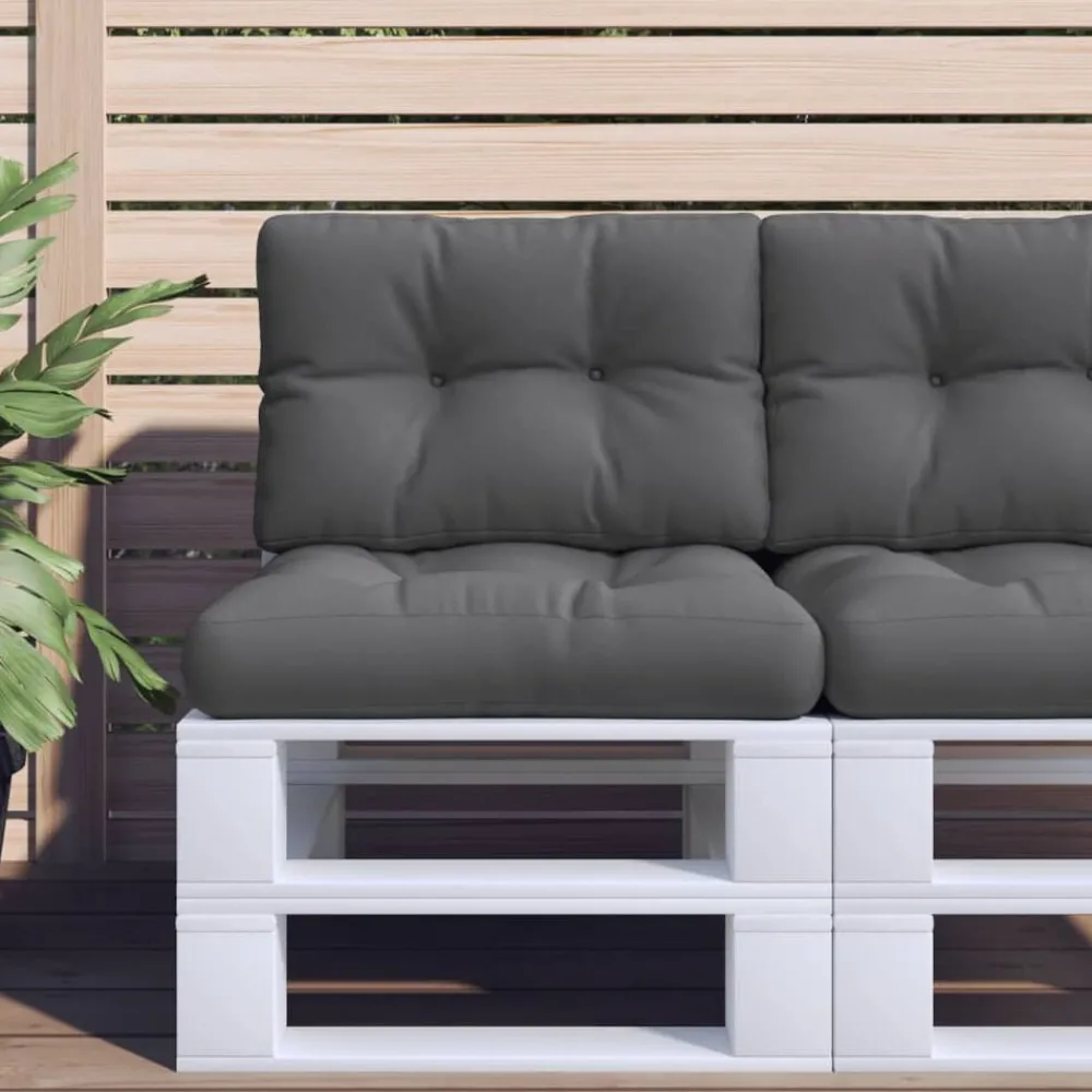 Woon- & Tuinaccessoires*vidaXL Palletkussen 50x40x12 cm stof kleurig Antraciet