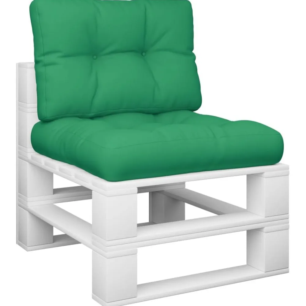 Woon- & Tuinaccessoires*vidaXL Palletkussens 2 st stof Groen