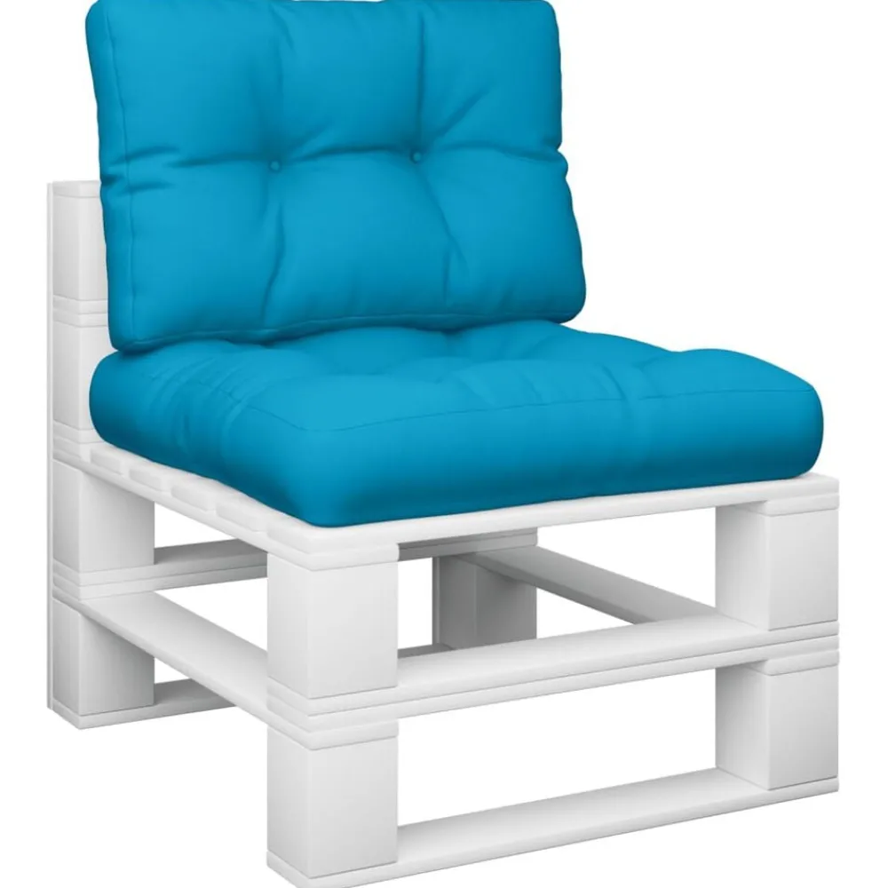 Palletkussens 2 st stof licht>vidaXL Clearance