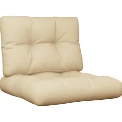 Woon- & Tuinaccessoires*vidaXL Palletkussens 2 st stof Beige