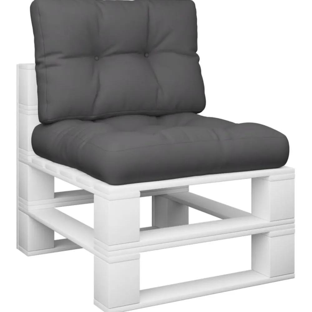 Palletkussens 2 st stof kleurig>vidaXL Best