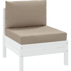 Woon- & Tuinaccessoires*vidaXL Palletkussens 2 st oxford stof Taupe