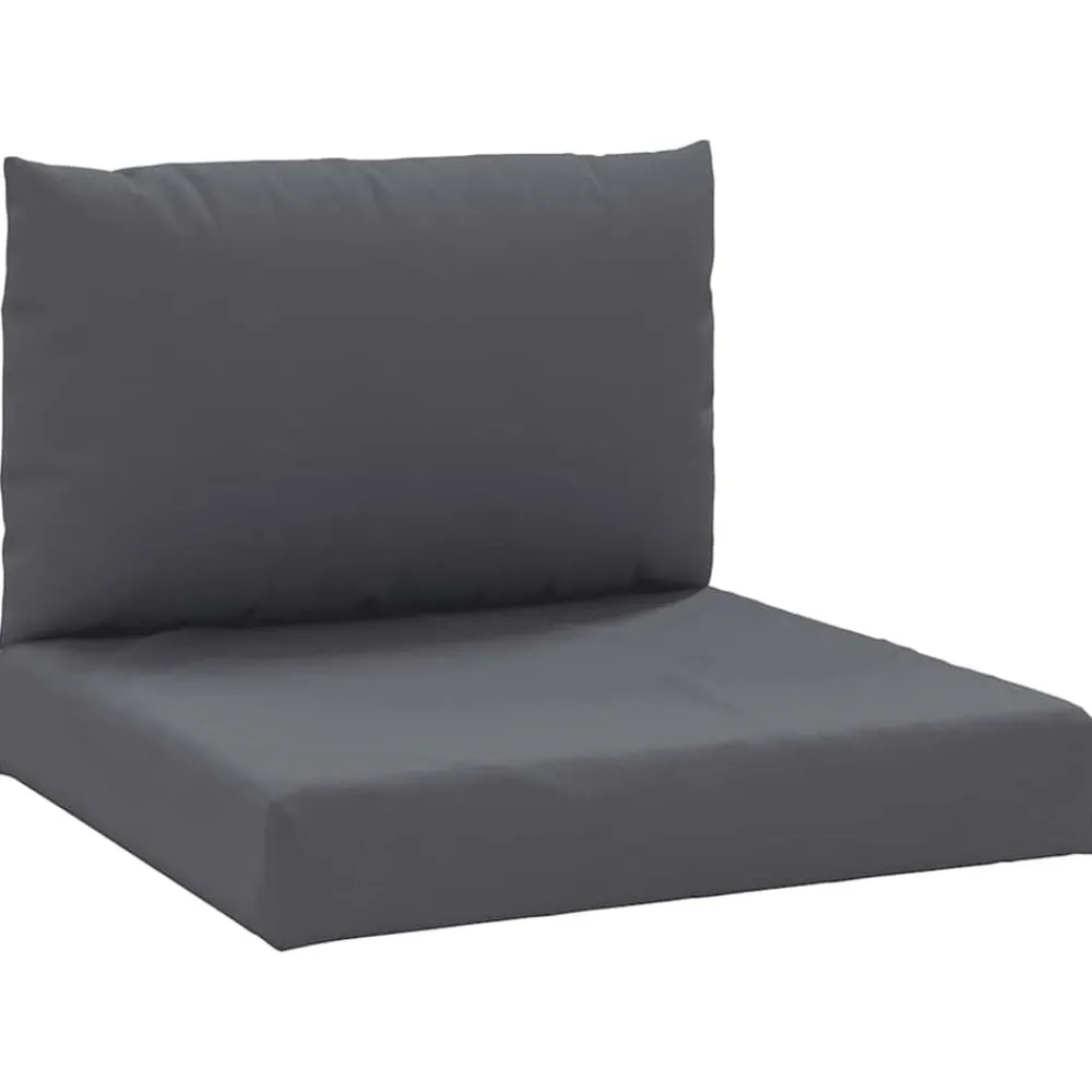 Woon- & Tuinaccessoires*vidaXL Palletkussens 2 st stof Antraciet
