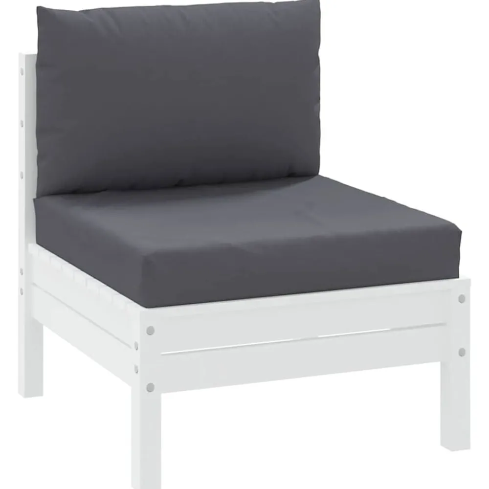 Woon- & Tuinaccessoires*vidaXL Palletkussens 2 st stof Antraciet