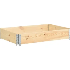Materiaalbehandeling*vidaXL Palletopzetrand 80x120 cm massief grenenhout Bruin