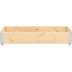 Materiaalbehandeling*vidaXL Palletopzetrand 80x120 cm massief grenenhout Bruin