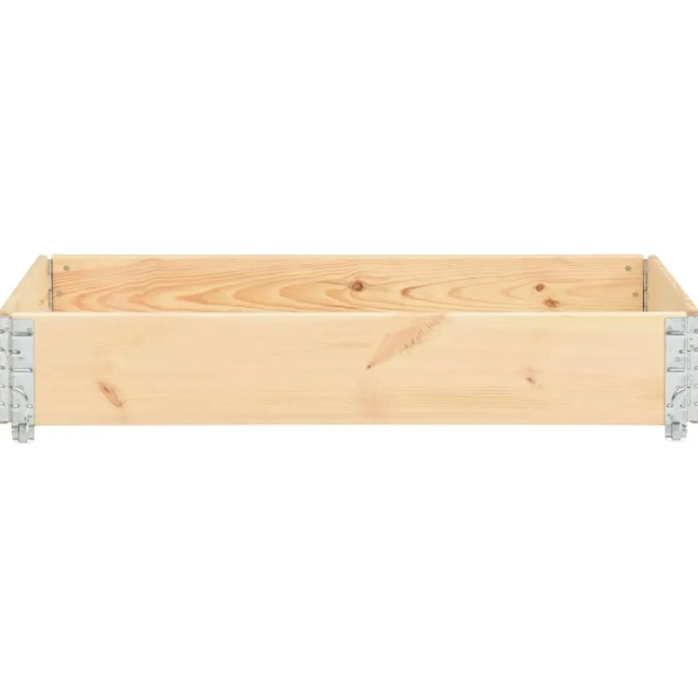 Materiaalbehandeling*vidaXL Palletopzetrand 80x120 cm massief grenenhout Bruin