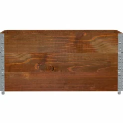 Materiaalbehandeling*vidaXL Palletopzetranden 3 st 120x80 cm massief grenenhout bruin Donkerbruin