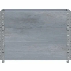 Materiaalbehandeling*vidaXL Palletopzetranden 3 st 80x60 cm massief grenenhout Grijs