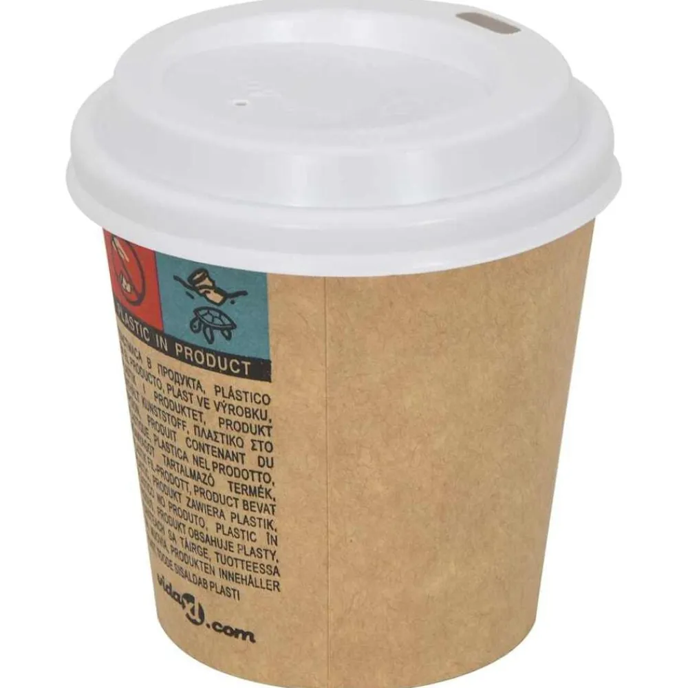 Papieren koffiebekerdeksels Ø60 mm 4oz 1000 st kunststof wit>vidaXL Sale
