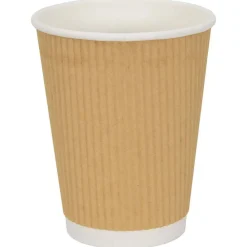 Papieren koffiekopjes 500 st 12oz 300 ml bruin>vidaXL