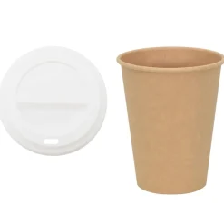 Papieren koffiekopjes met deksel 1000 st 12oz 300 ml>vidaXL Outlet