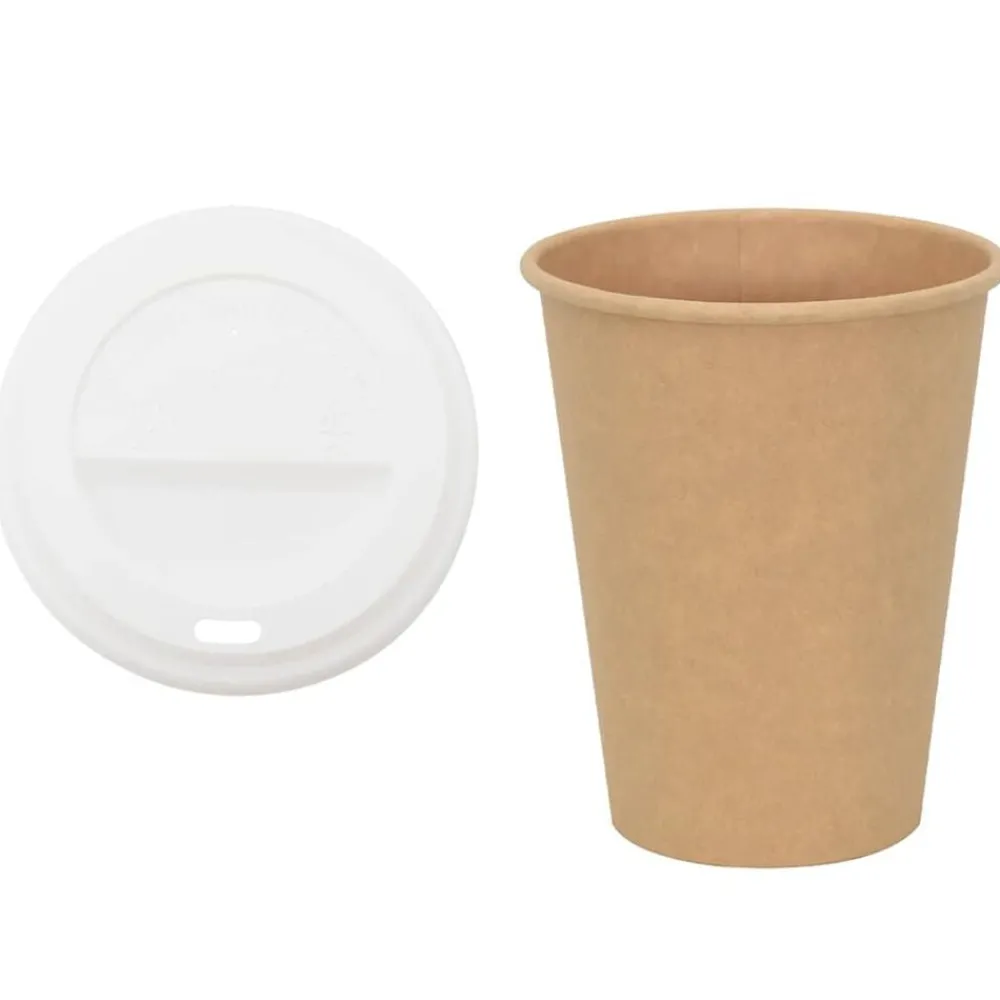 Papieren koffiekopjes met deksel 1000 st 12oz 300 ml>vidaXL Outlet