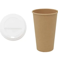 Papieren koffiekopjes met deksel 1000 st 16oz 400 ml>vidaXL Hot