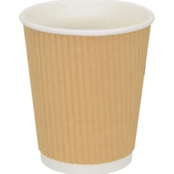 Papieren koffiekopjes 500 st 8oz 200 ml bruin>vidaXL