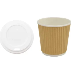 Papieren koffiekopjes met deksel 1000 st 4oz 100 ml>vidaXL Clearance
