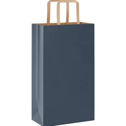 Kunst & Entertainment*vidaXL Papieren zakken 50 st met hengsels 21x11x36 cm Blauw