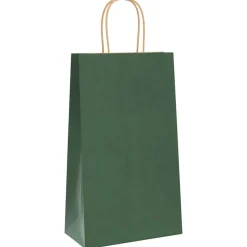 Kunst & Entertainment*vidaXL Papieren zakken 50 st met hengsels 21x11x36 cm Groen