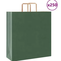 Papieren zakken 250 st met hengsels 45x17x48 cm>vidaXL Online
