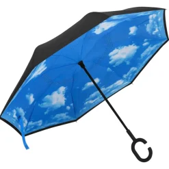 Paraplu'S*vidaXL Paraplu C-handgreep 108 cm zwart