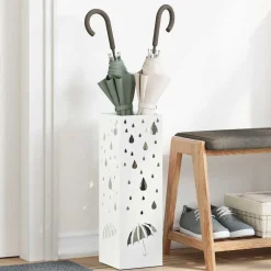 Paraplu Standaard met opslag 15,5 x 15,5 x 49 cm Metaal>vidaXL Best