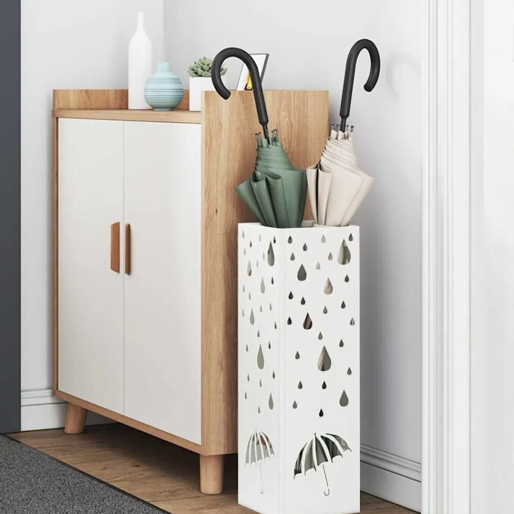 Paraplu Standaard met opslag 15,5 x 15,5 x 49 cm Metaal>vidaXL Best