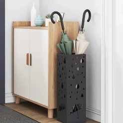 Paraplu Standaard met opslag 15,5 x 15,5 x 49 cm Metaal><noscript><img width=