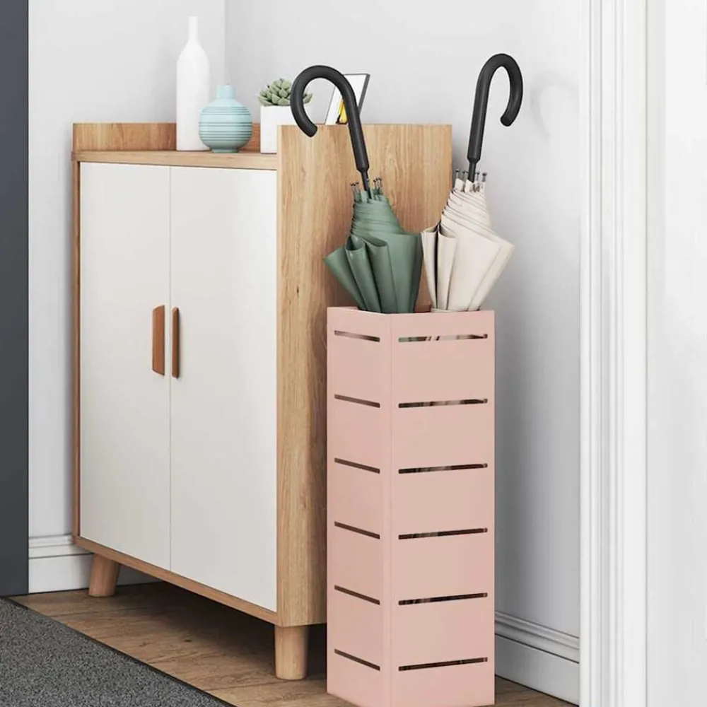 Paraplu Standaard met opslag 15,5 x 15,5 x 49 cm Metaal>vidaXL Hot
