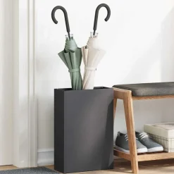 Huishoudelijke Benodigdheden*vidaXL Paraplu Standaard 28 x 12 x 41 cm Staal Zwart