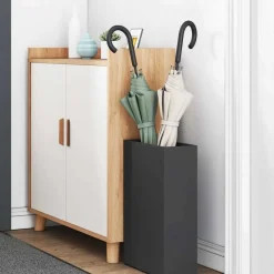 Huishoudelijke Benodigdheden*vidaXL Paraplu Standaard 28 x 12 x 41 cm Staal Zwart