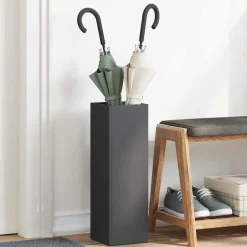 Paraplu Standaard met opslag 15,5 x 15,5 x 49 cm Metaal>vidaXL