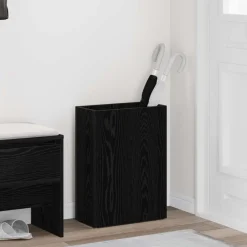 Huishoudelijke Benodigdheden*vidaXL Paraplu Standaard 40 x 20 x 55,5 cm Bewerkt hout Zwart eiken
