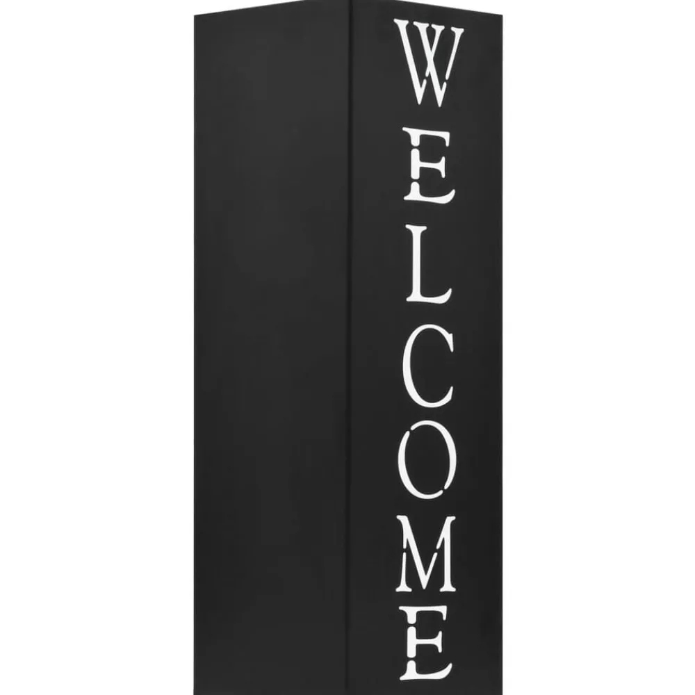 Huishoudelijke Benodigdheden*vidaXL Parapluhouder Welcome staal Zwart
