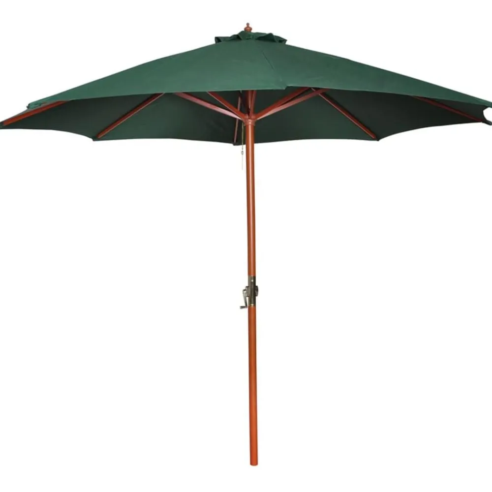 Tuin & Gazon*vidaXL Parasol 258 cm Groen