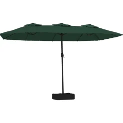 Parasol dubbel dak met LED 449x265 cm>vidaXL Clearance