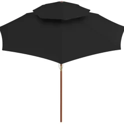 Parasol dubbeldekker met houten paal 270 cm><noscript><img width=