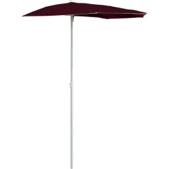 Parasol half met paal 180x90 cm>vidaXL Discount