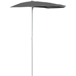 Parasol half met paal 180x90 cm kleurig>vidaXL Sale