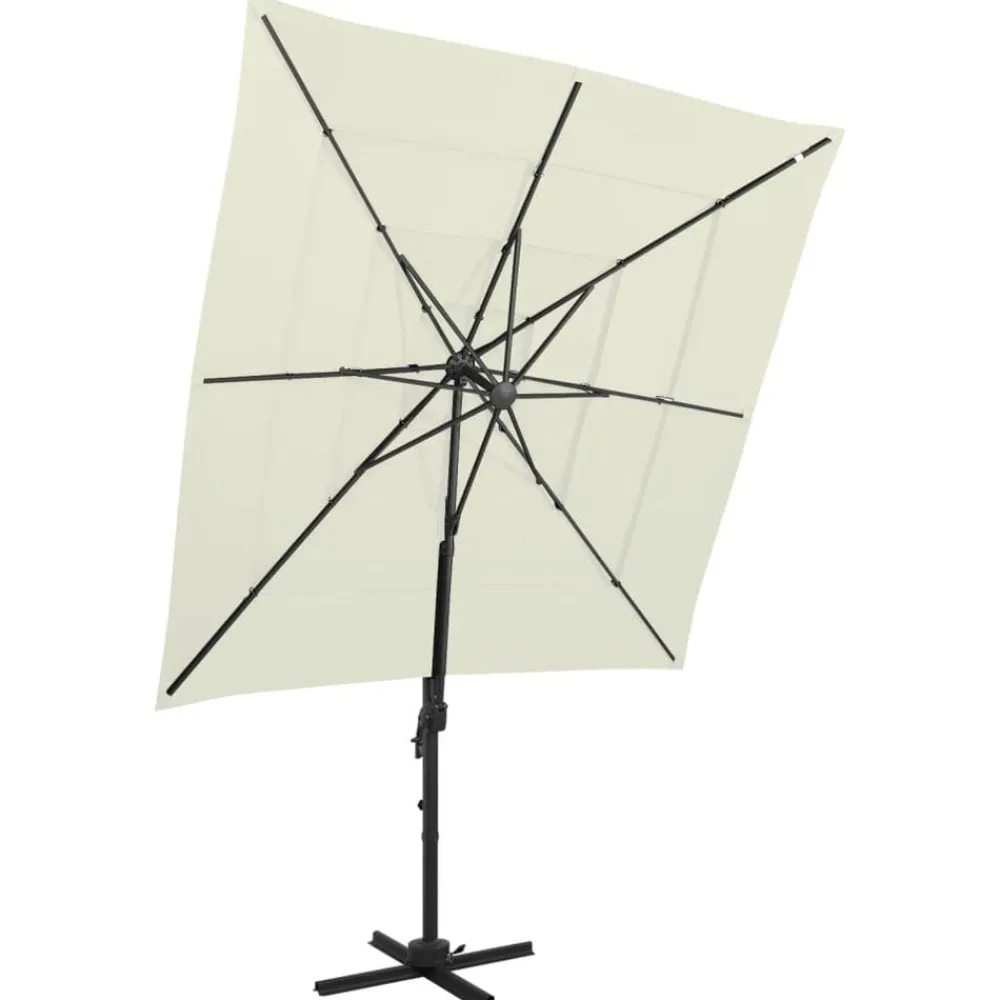 Parasol 4-laags met aluminium paal 250x250 cm kleurig>vidaXL Sale