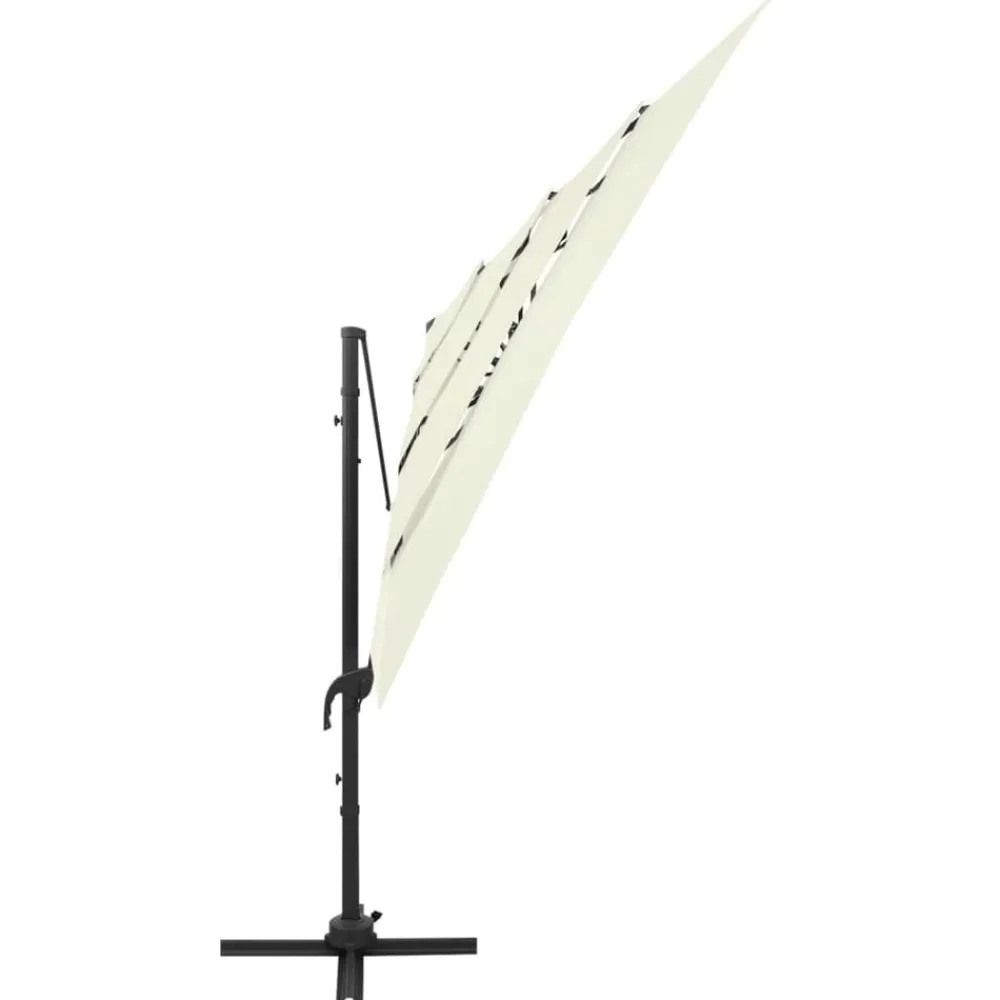Parasol 4-laags met aluminium paal 250x250 cm kleurig>vidaXL Sale