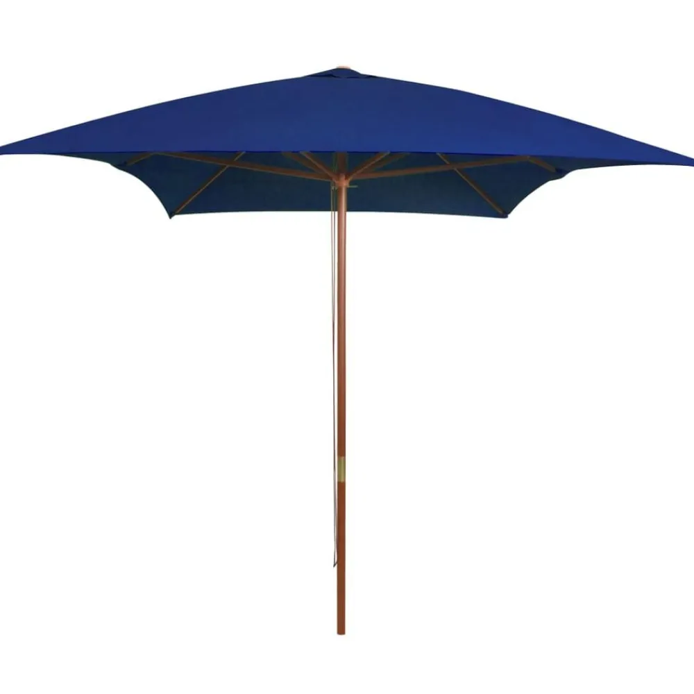 Parasol met houten paal 200x300 cm>vidaXL