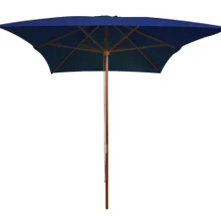 Parasol met houten paal 200x300 cm>vidaXL