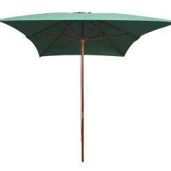 Parasol met houten paal 200x300 cm>vidaXL Sale