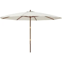 Parasol met houten paal 400x273 cm kleurig>vidaXL Hot