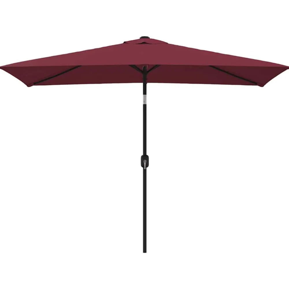 Parasol met metalen paal 300x200 cm bordeaux>vidaXL New