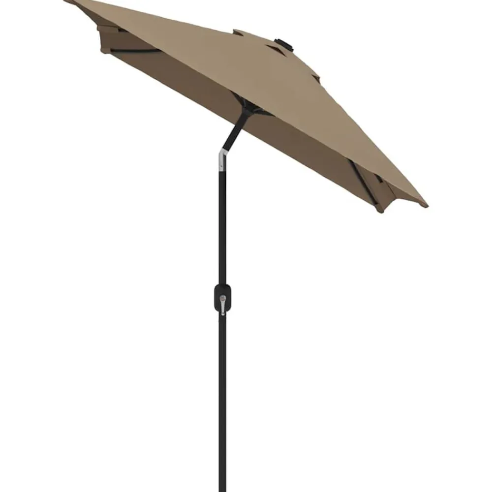 Tuin & Gazon*vidaXL Parasol met metalen paal 300x200 cm Taupe
