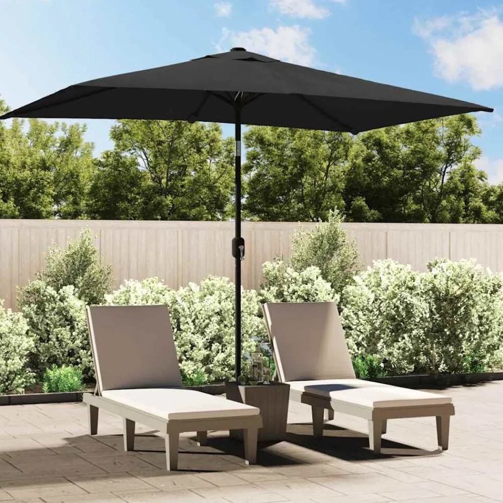 Parasol met metalen paal 300x200 cm>vidaXL