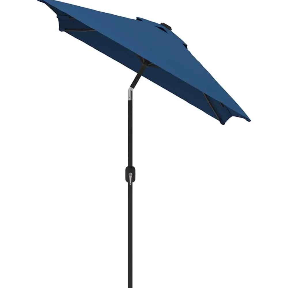 Tuin & Gazon*vidaXL Parasol met metalen paal 300x200 cm Azuurblauw