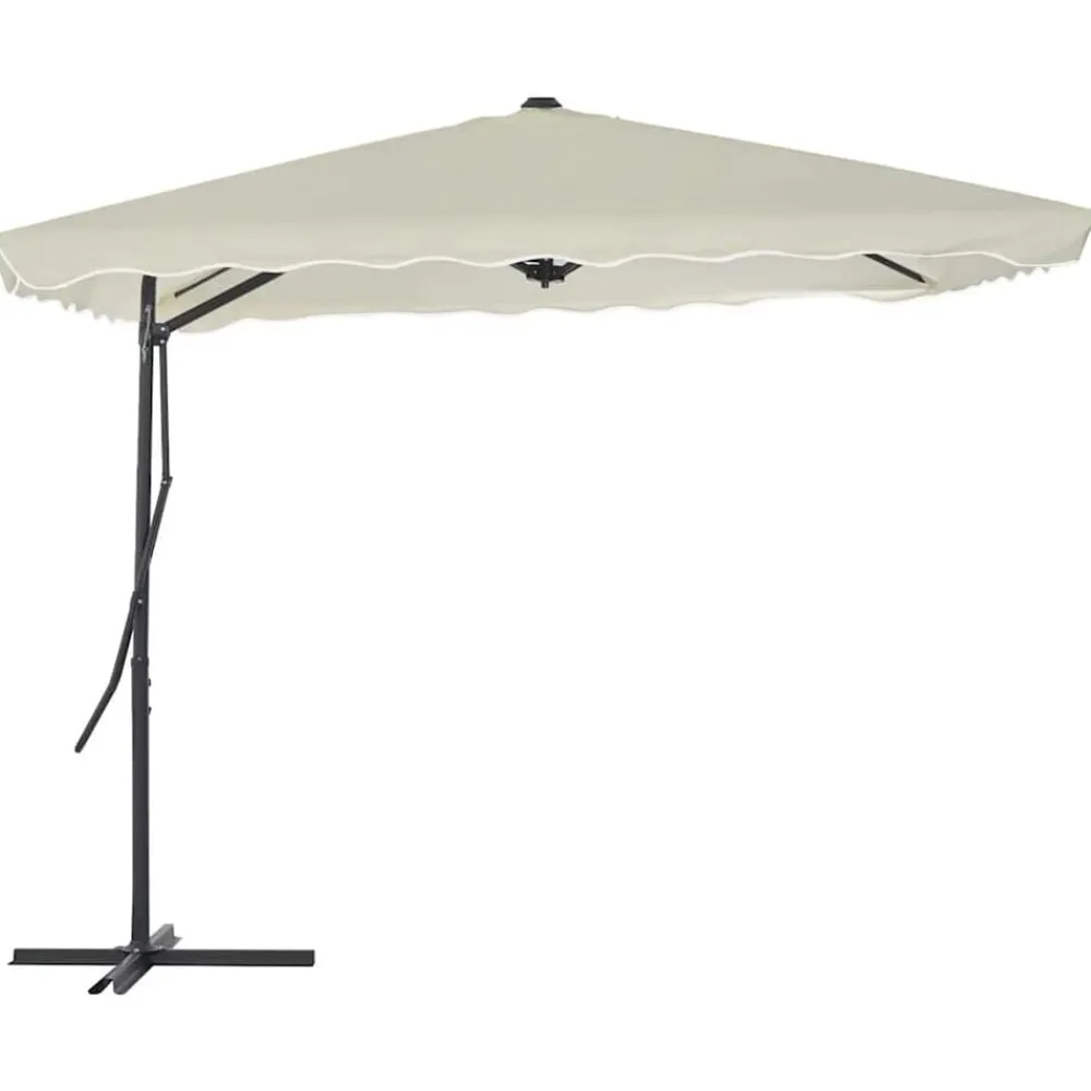 Parasol met stalen paal 250x250 cm kleurig>vidaXL Clearance