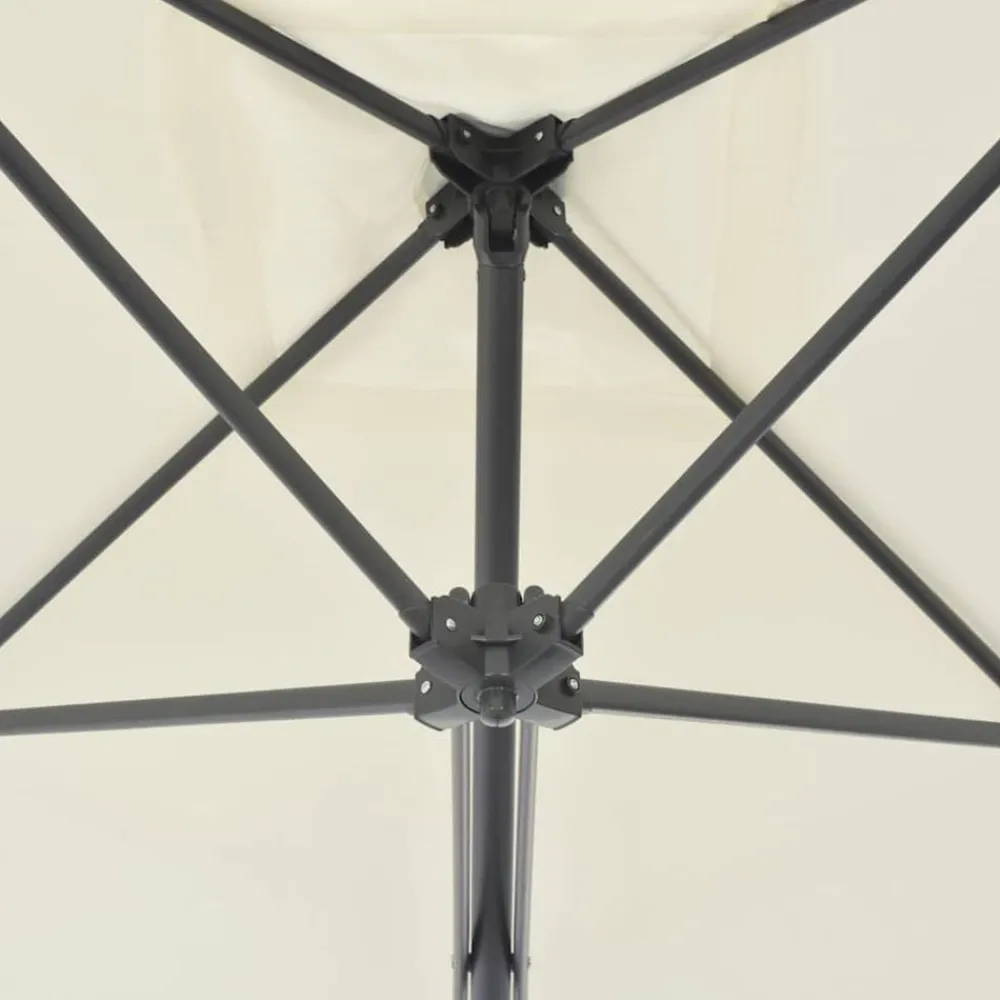 Parasol met stalen paal 250x250 cm kleurig>vidaXL Clearance